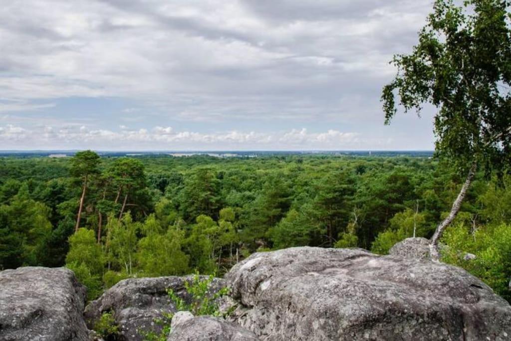 Superbe Appartement Dans Charmant Corps De Ferme Acheres-la-Foret ภายนอก รูปภาพ